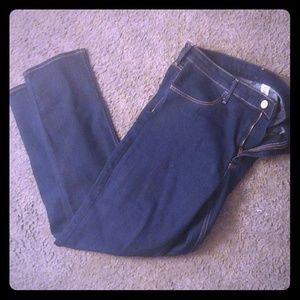 H&M Skinny Ankle Regular Waist Dark Blue Denim